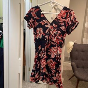 Aqua floral dress size XS
